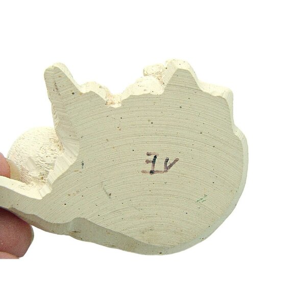 Vintage Stone Critters White Pig Hog w/ Baby Figurine Piglet Farmhouse 2x2" - Picture 7 of 9